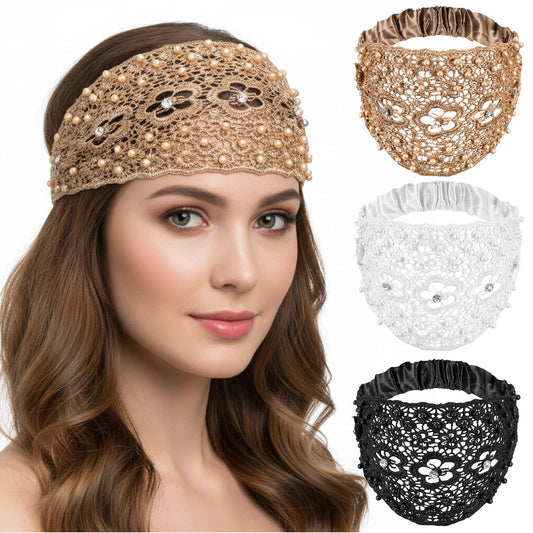 Jxiwfvl headbands front view showing three-color set and styling versatility