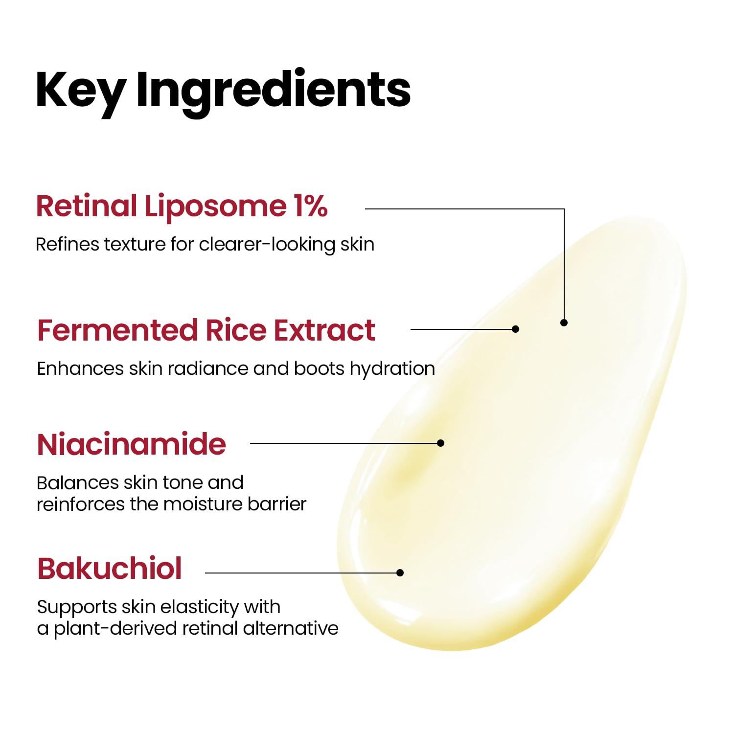 K-SECRET bakuchiol extract close-up highlighting natural antioxidant support