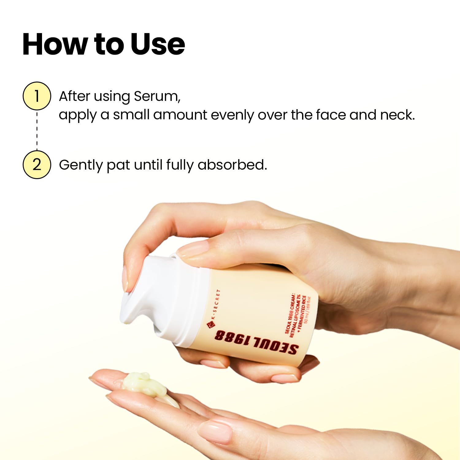 K-SECRET placed on bedside table in night routine promoting evening use