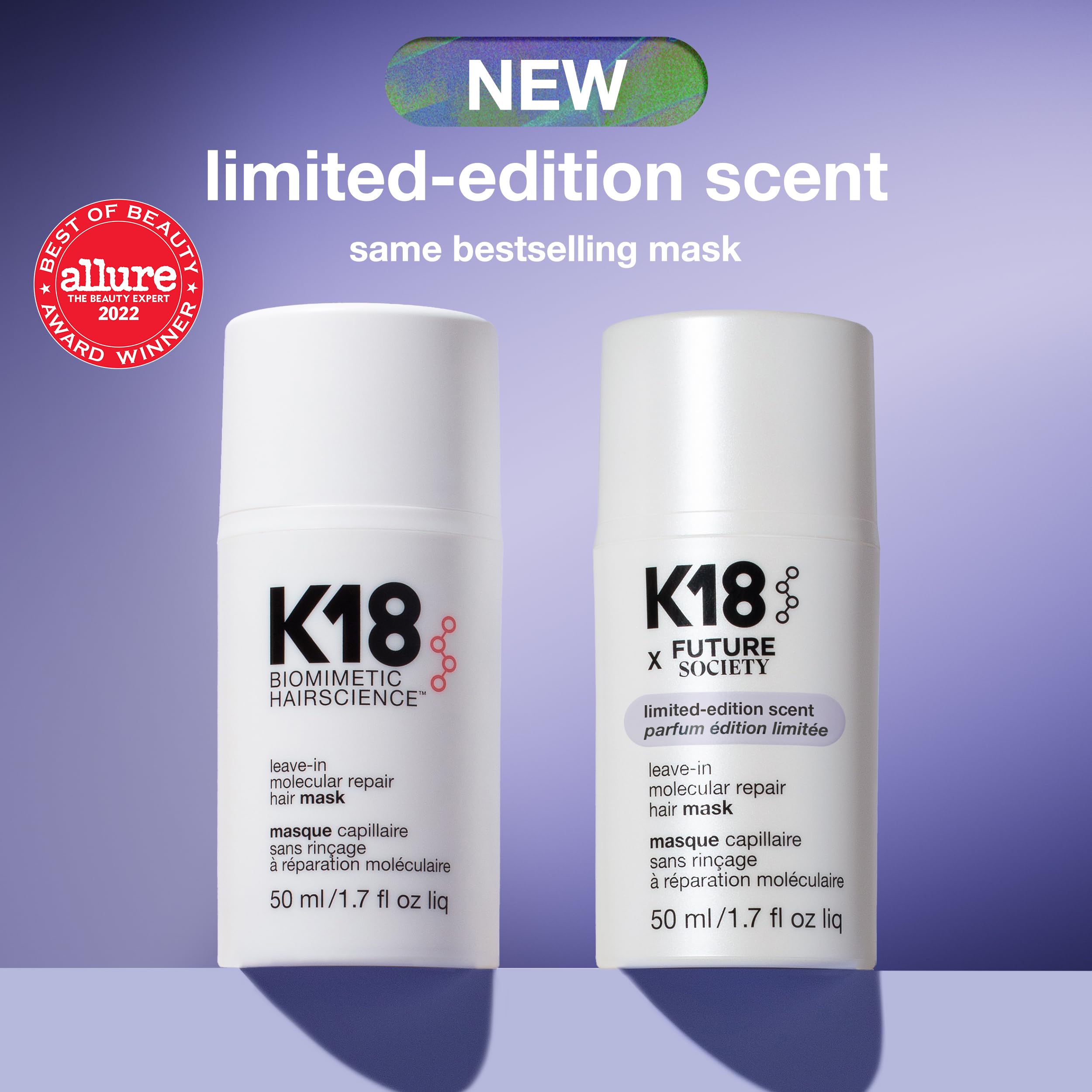 K18 before and after lengthwise view showing improved strength and smoothness
