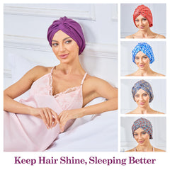 KAAHYNNO bonnet in bedroom lifestyle setting keeping bedding clean during treatments