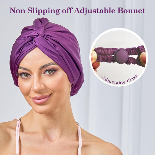 KAAHYNNO satin lining close-up highlighting smooth texture to reduce friction