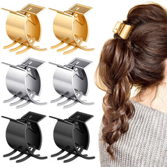 Kacctyen front view of six small metal clips shows compact, elegant styling