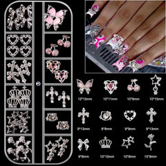 KACHIMOO close-up of mixed silver charms highlighting durable metallic finish and detail