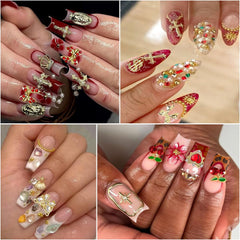KACHIMOO charms applied on a fingernail demonstrating professional finished look