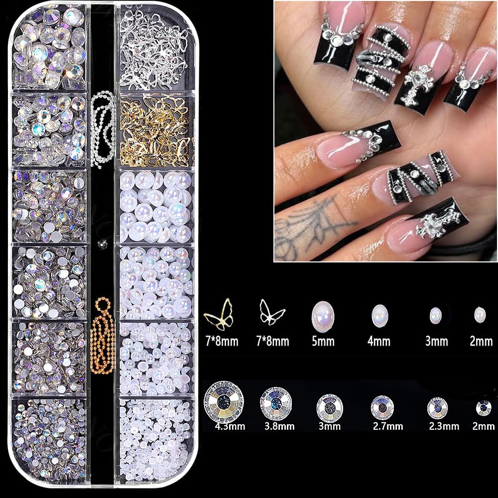 KACHIMOO grid rhinestones display showing uniform sparkle for precision placement