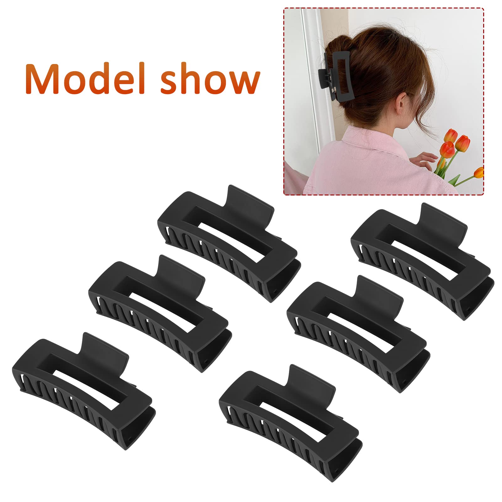 Kacmagic clip securing half-up hairstyle for neat everyday styling