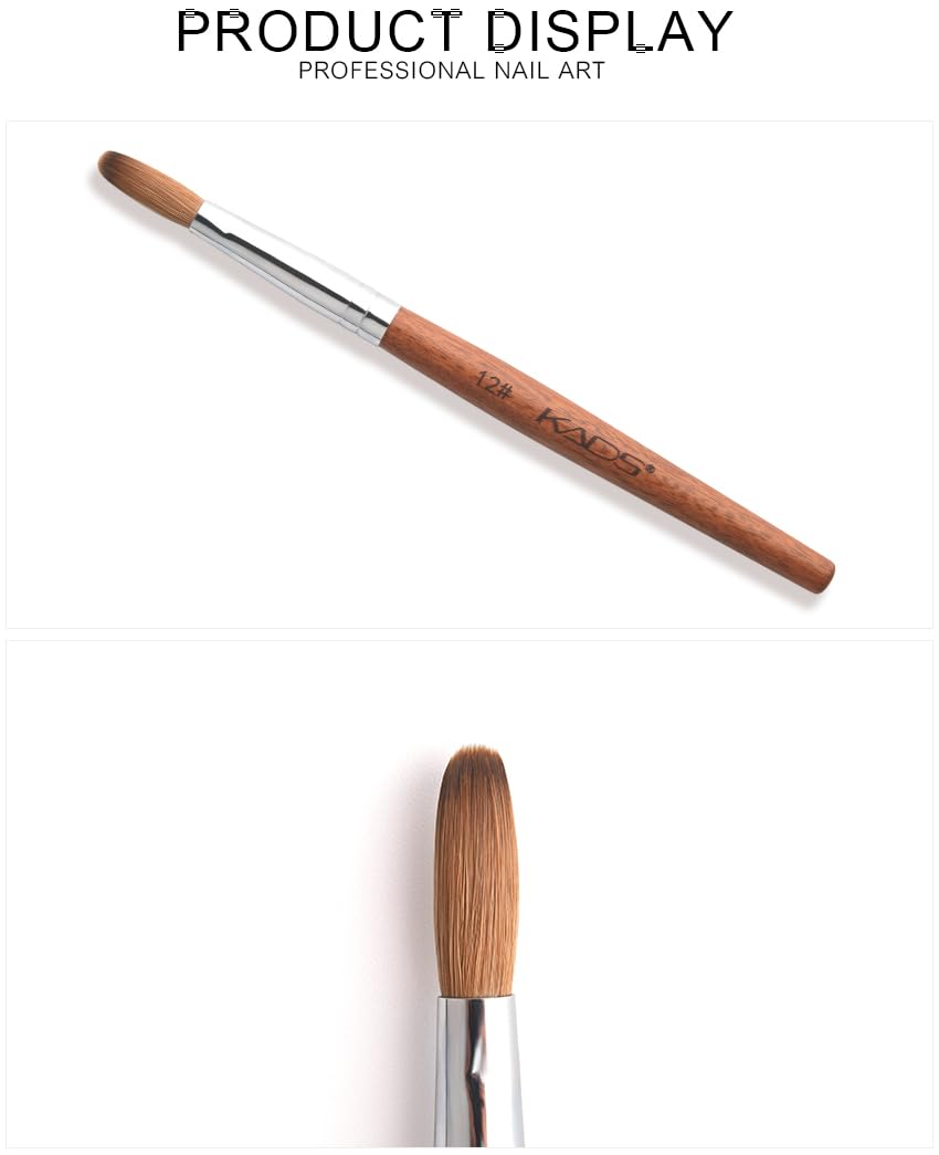 KADS brush tip beside coin showing size 12 scale for accurate bead work