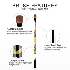 KADS Kolinsky close-up of bristles demonstrating precise line control benefit