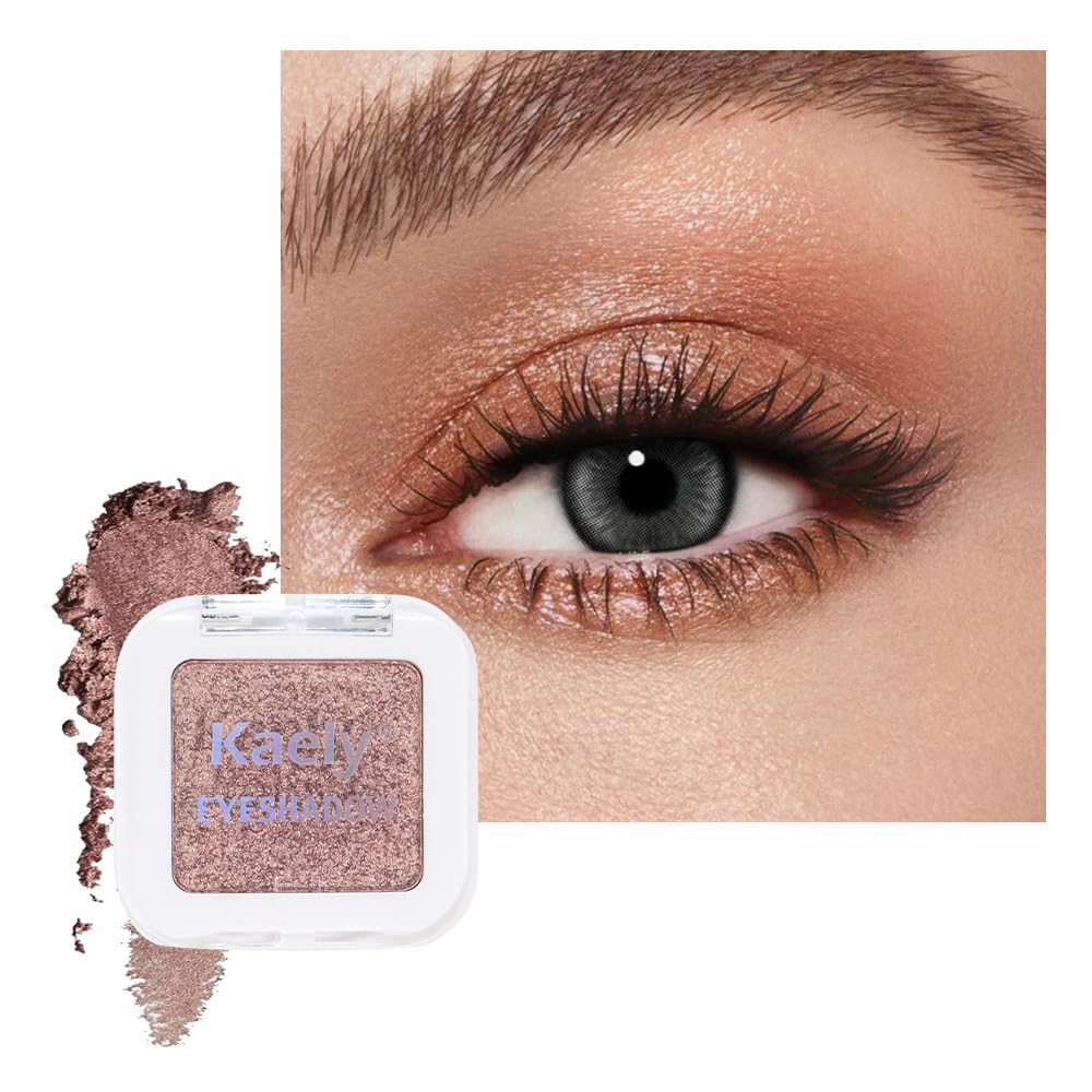 Kaely Amber Rush front pan showing warm bronze shimmer and clear labeling