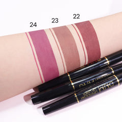 Kaely application on model lips showing even matte velvet finish