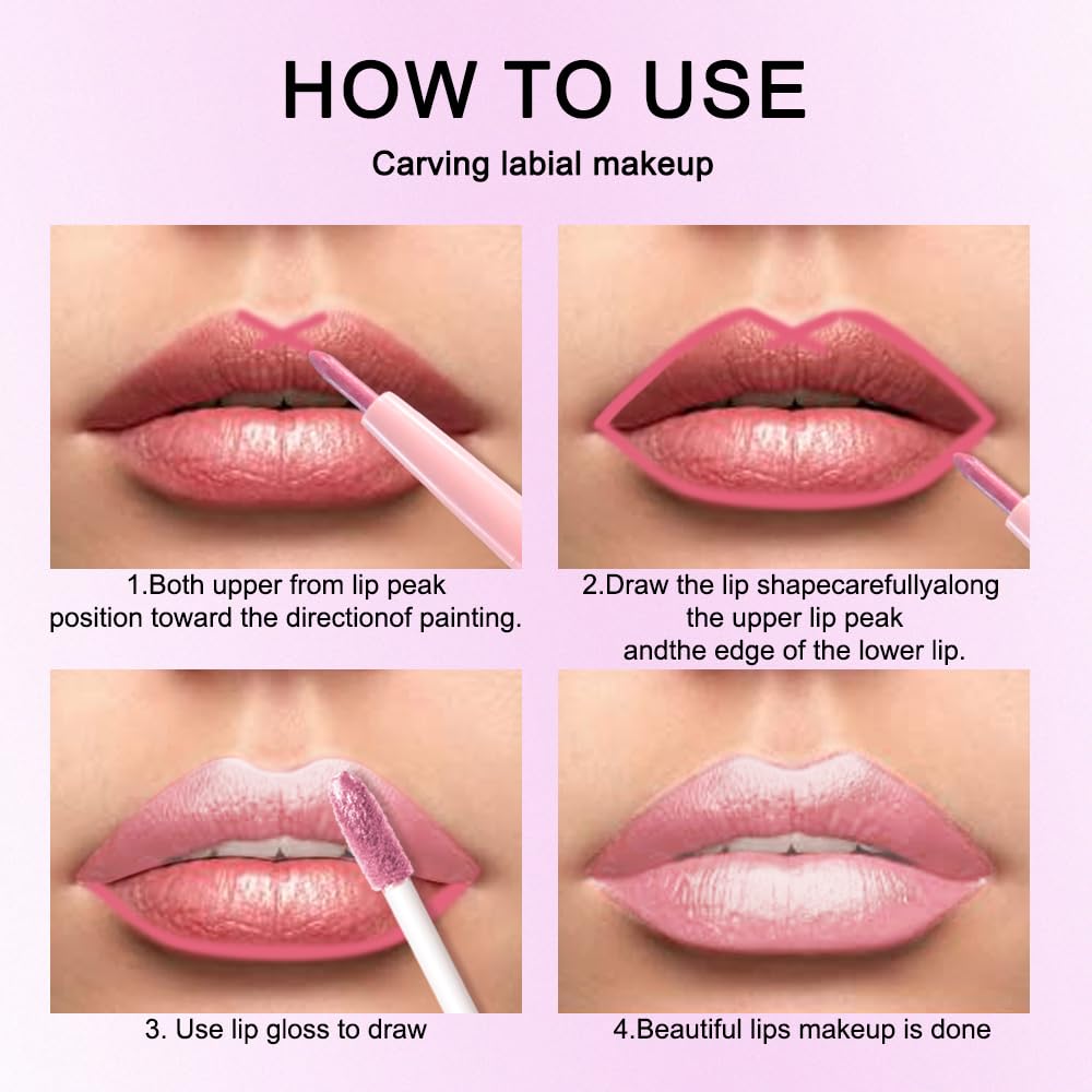 Kaely applied with lip brush demonstrating precise lining and smooth blend benefit