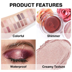 Kaely applied on eyelid demonstrating luminous finish and crease resistance