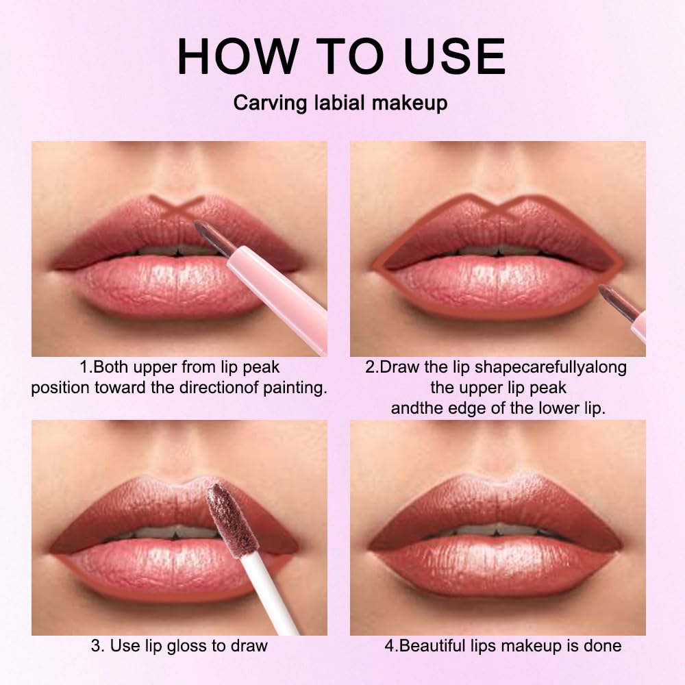 Kaely application on model lips illustrating reflective multidimensional shine