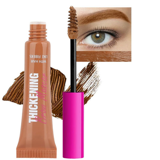 Kaely front packaging of auburn tinted brow gel showing product benefit
