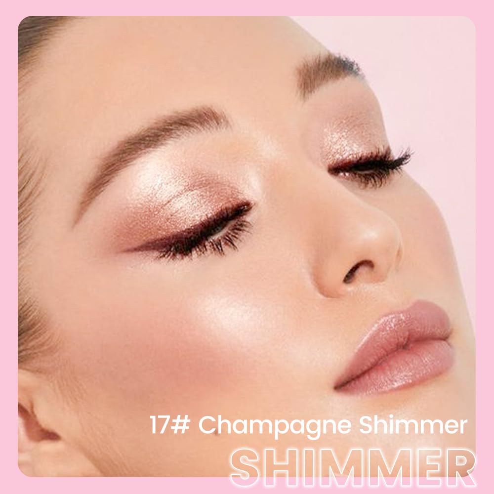 Kaely close-up of creamy Champagne Shimmer texture for smooth blending