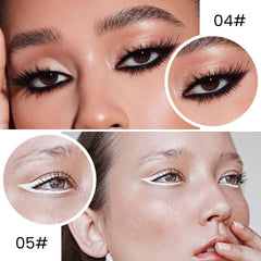 Kaely white pencil tip close-up showing opaque formula for highlights and accents