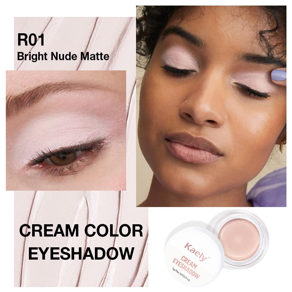 Kaely cream eyeshadow open texture close-up highlighting creamy blendability