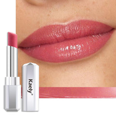 Kaely front packaging showing dusty pink honey tinted balm, clear branding and benefit