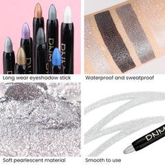 Kaely application on eyelid creating smoky metallic eye look benefit