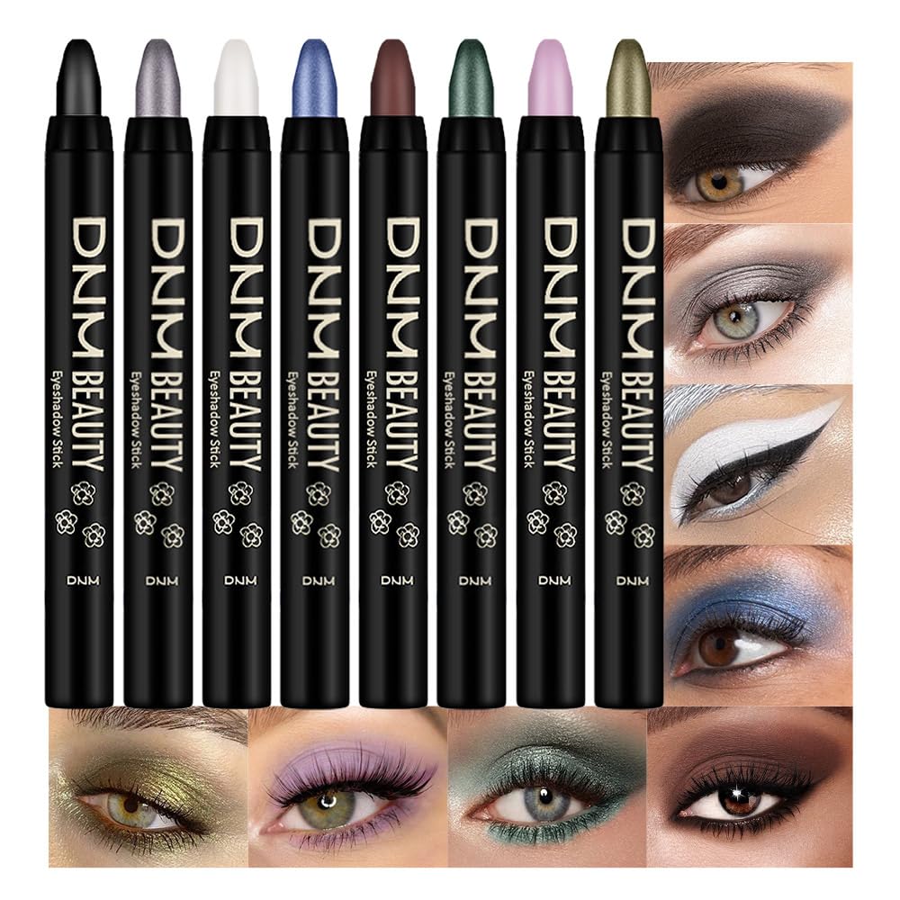 Kaely front packaging of eight eyeshadow sticks showing compact gift-ready set and variety