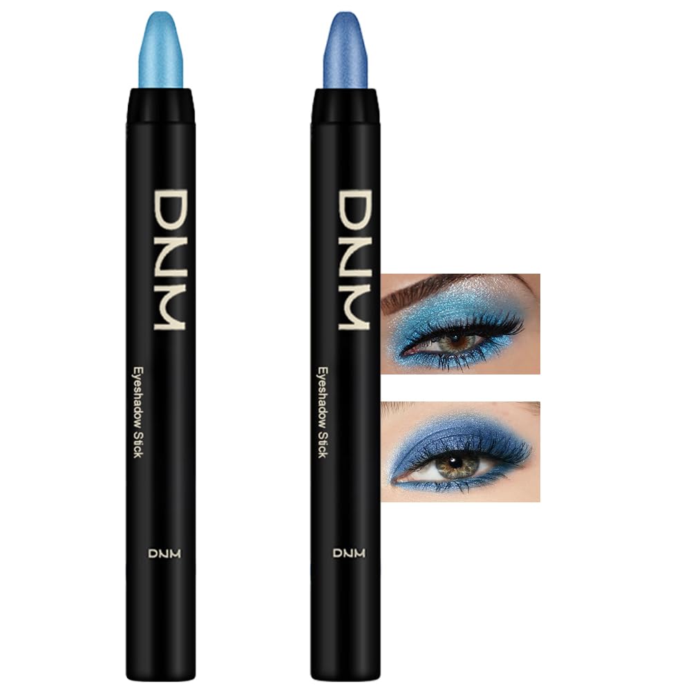 Kaely front packaging showing two bright blue eyeshadow sticks and benefits