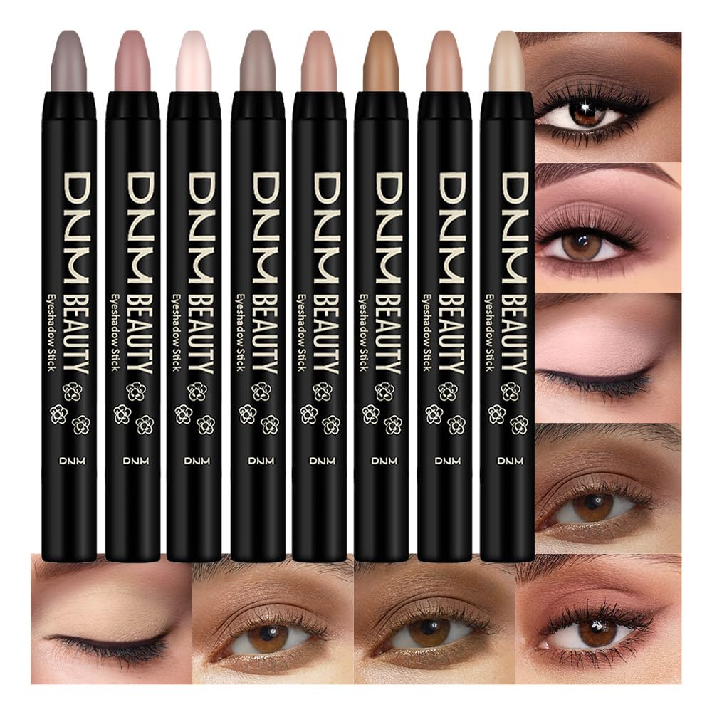 Kaely front packaging showing eight cream eye shadow sticks and benefits