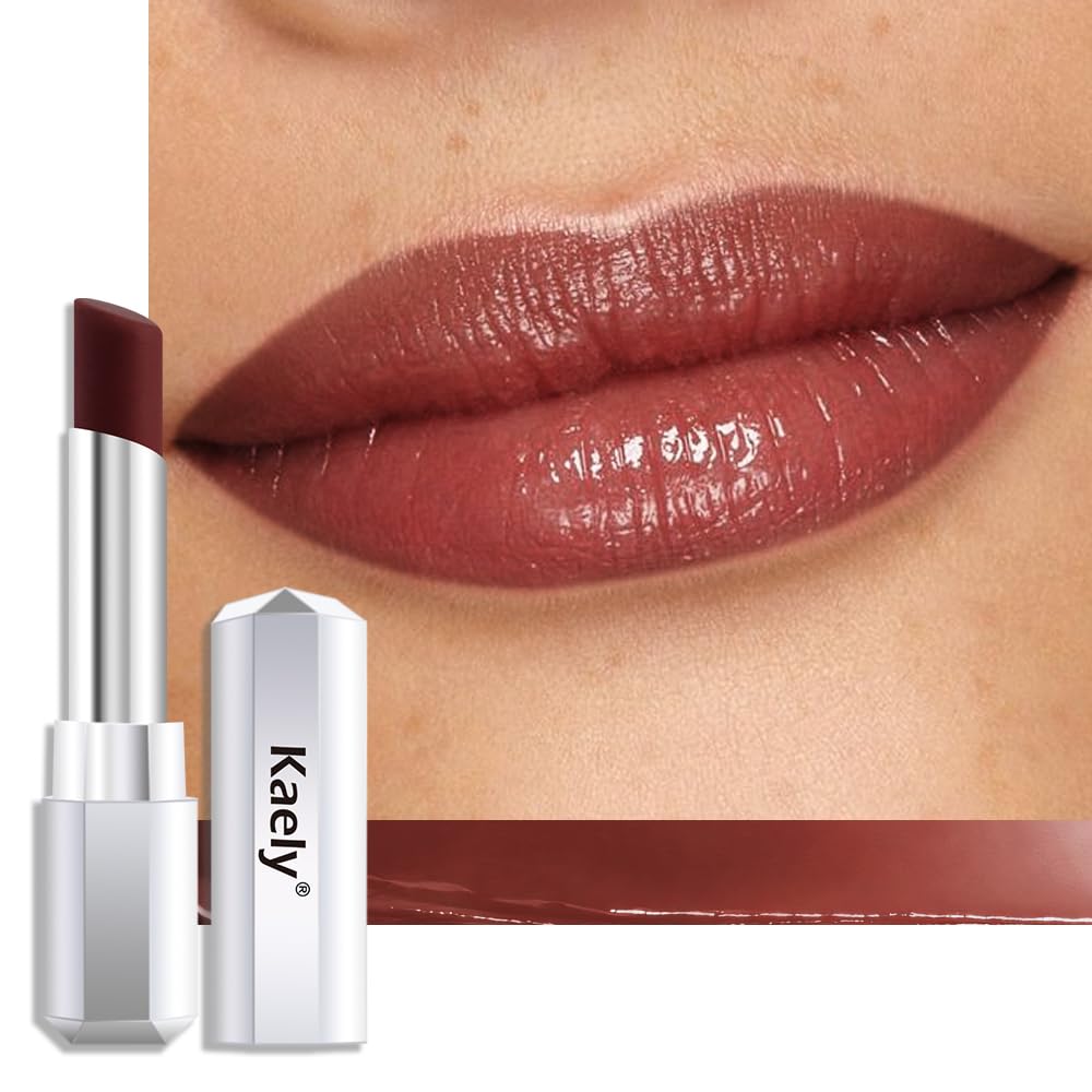 Kaely front packaging showing honey tinted gloss benefit of subtle shine