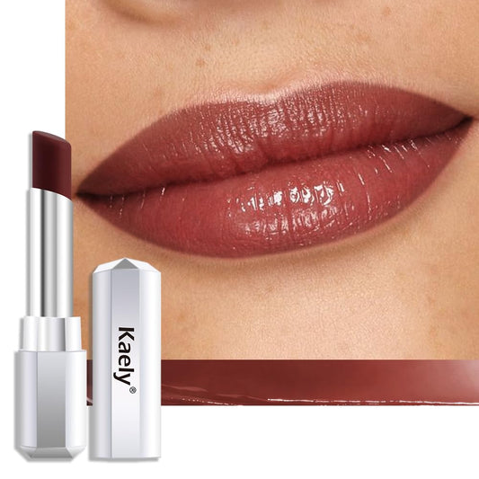 Kaely front packaging showing honey tinted gloss benefit of subtle shine