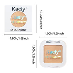 Kaely applied on model for neutral daytime look, showing natural definition and longevity