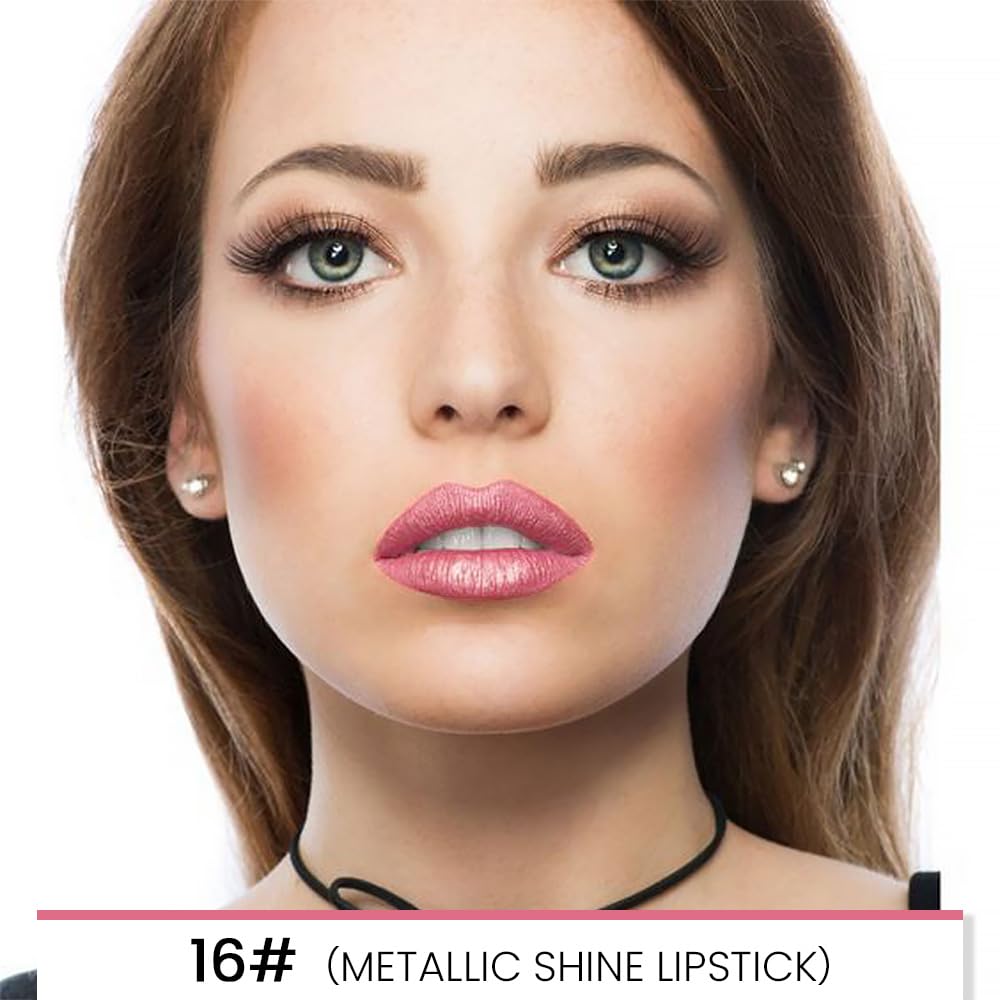 Kaely lip texture close-up highlighting metallic shimmer and smooth finish