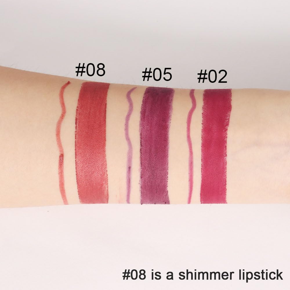 Kaely lipstick applied on lips showing matte velvet finish and smudge-resistant benefit