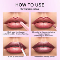 Kaely model applying lipstick demonstrating precise liner-to-liquid blend for long-lasting look