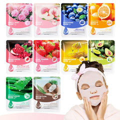 Kaely mask fabric close-up revealing soft texture and saturated hydrating essence for comfort