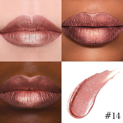 Kaely swatch of bronze gold shade on skin showcasing true pigment and reflective shimmer