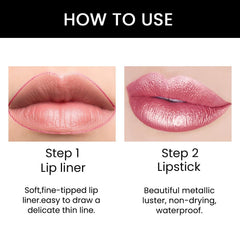 Kaely lipstick applied on model showing vibrant color payoff and confidence benefit