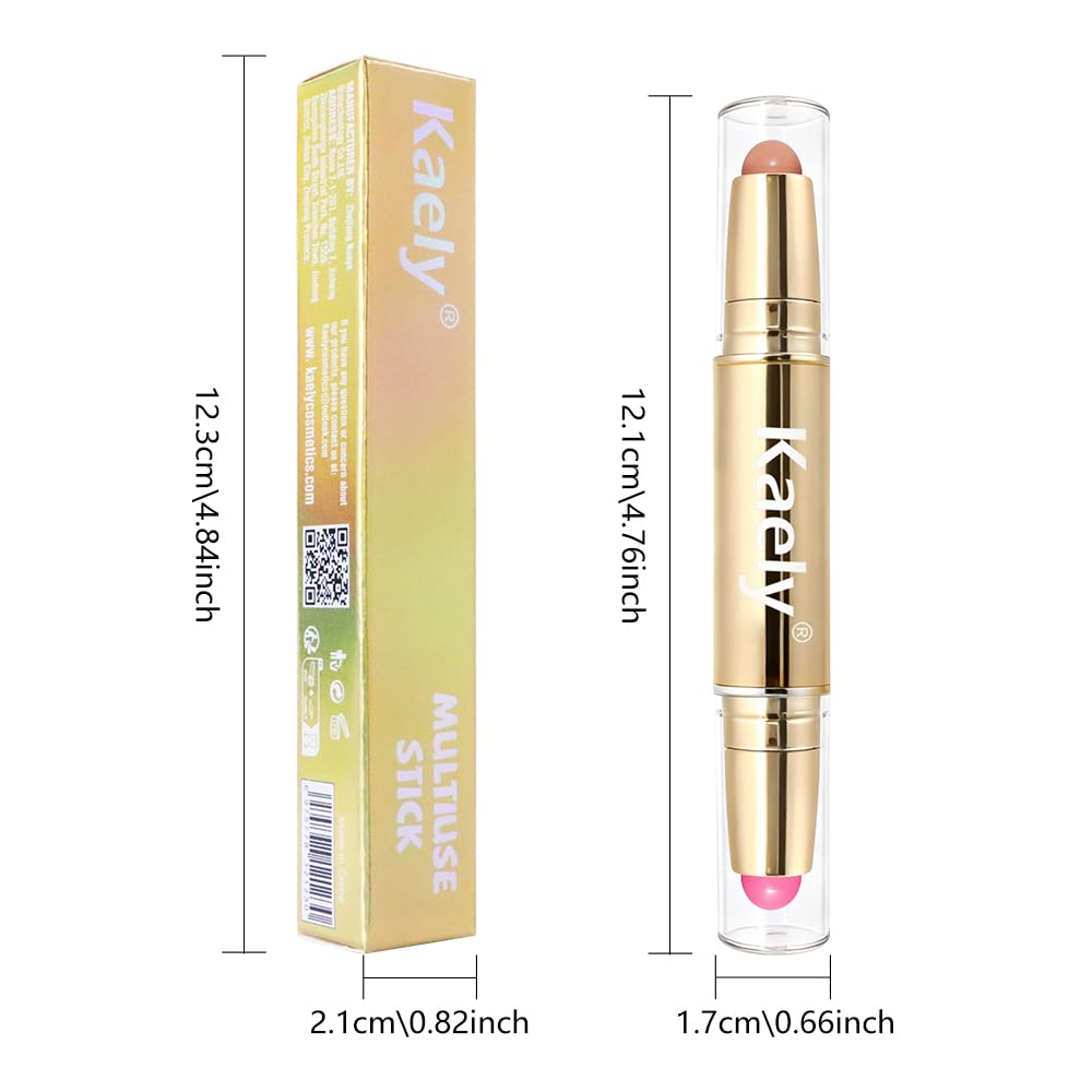 Kaely open cap and stick tip highlighting easy on-the-go touch-ups