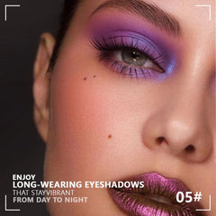 Kaely open shades top-down view displaying lavender and neutral shimmer for versatile looks