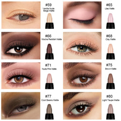 Kaely open sticks display with eight shades for quick eye looks