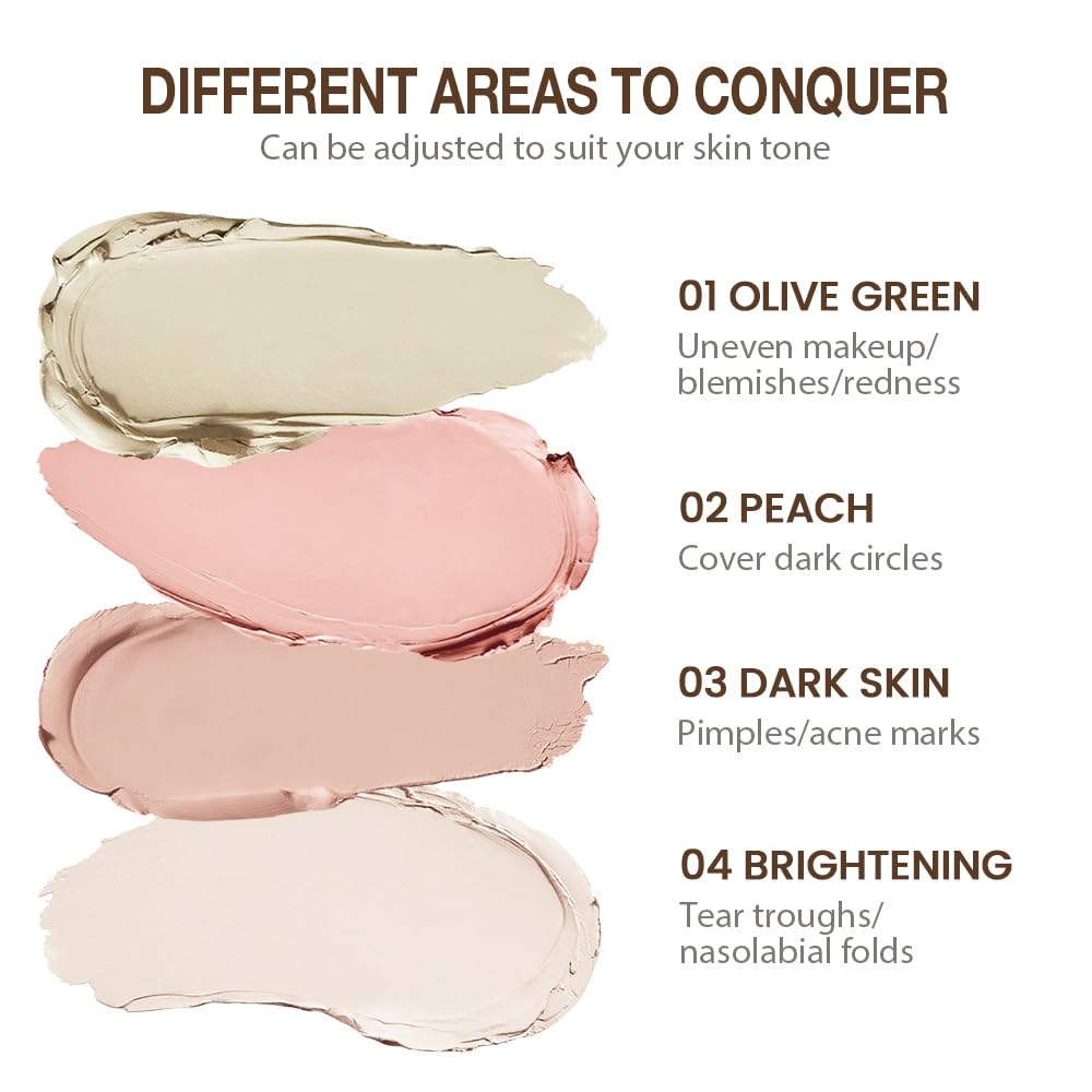 Kaely close-up of cream concealer pans showing smooth texture for flawless blending