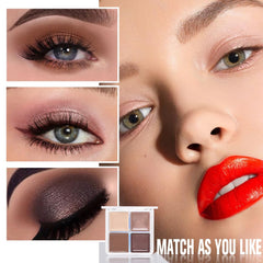 Kaely shade detail texture showing smooth powder and cream finishes for easy blending