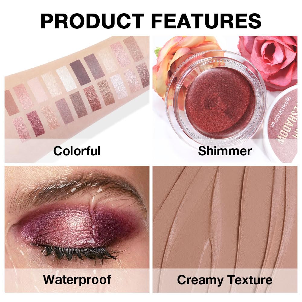 Kaely applied on eyelid close-up showing matte finish and crease-resistant wear