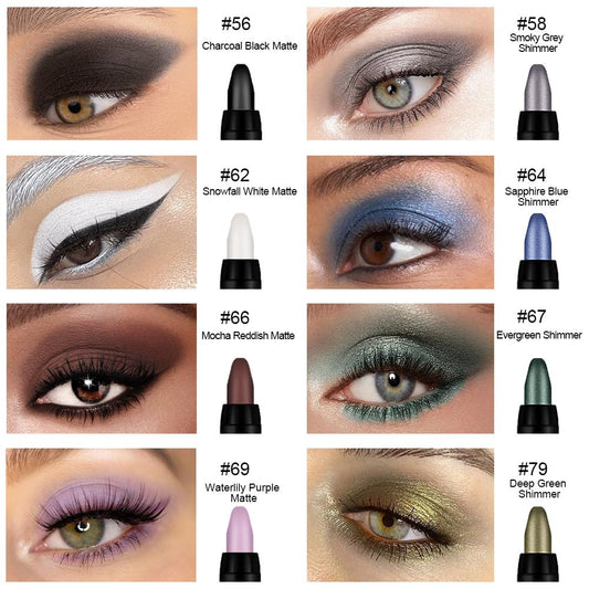 Kaely open caps display shades array useful for choosing coordinating eye looks