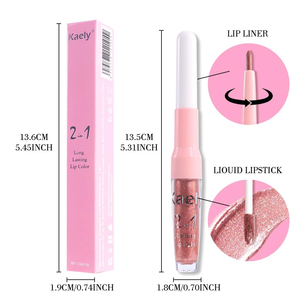 Kaely size comparison next to a lipstick for scale and travel-friendly convenience