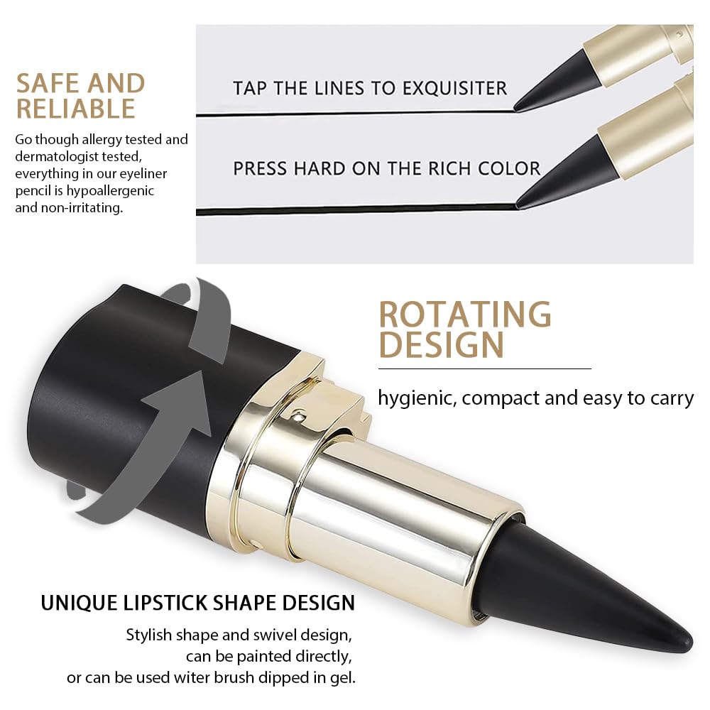 Kaely gray pencil blended for smoky eye showing soft blendable finish