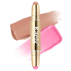 Kaely stick front packaging showing Beachy Pink shade and compact benefit