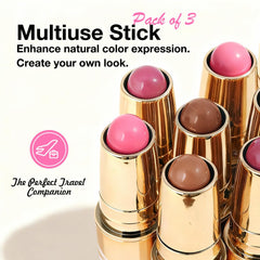 Kaely cream stick texture close-up swatch demonstrating smooth blendability and radiant finish