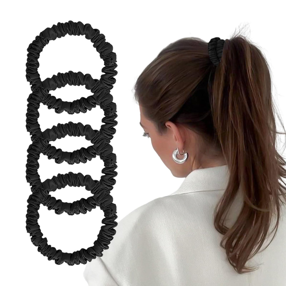 Kafteri front packaging shows four black scrunchies and premium box, gift-ready