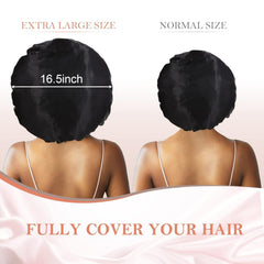 Kafteri close-up satin texture highlighting smooth fabric and reduced frizz benefit
