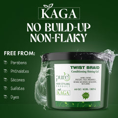 KAGA hands applying gel to edges demonstrating neat edge control benefit